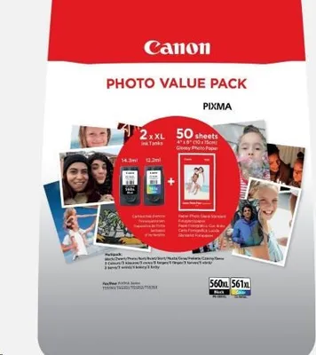 Obrázok produktu pre Canon 3712C008, Vysoký (XL) výnos, Čierna, Azúrová, Purpurová, Žltá, 2 kusov, Výhodný balík na fotografie