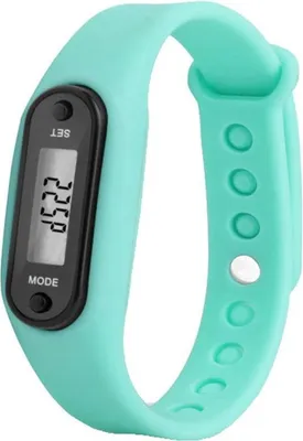 Obrázok produktu pre Jumada – Mini LCD hodinky s krokomerom v farbách: mentová zelená, zelená, jablkovo zelená