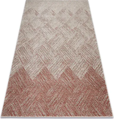 Produktbild von Teppich FUSION 9775 creme / Terrakotta - Geometrisch, modern, abstrakt rot 240x330 cm