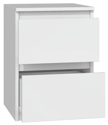 Obrázek produktu pro Topeshop M2 BIEL, Noční stolek, Bílá, 2 zásuvka/zásuvek, Dřevotřískové desky, 300 mm, 300 mm