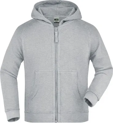 Produktbild von Hooded Jacket Junior grey-heather, Gr. M