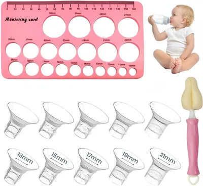 Image de Pour bride de la plupart des pompes : 10-13-15-17-19-21 mm. Compatible avec les tire-lait KISSBOBO