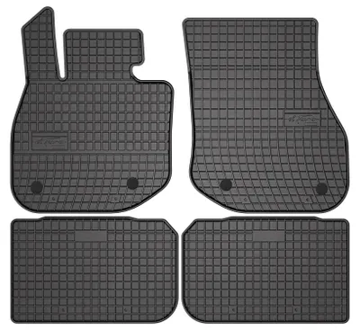 Produktbild von Gummi-Fußmatten für BMW iX1 2022- (Crossover) – 4-tlg, Schwarz, passgenau – Wielganizator SolidPRO