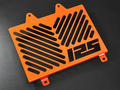 Obrázek produktu pro Kryt chladiče ZIEGER kompatibilní s KTM 125 Duke Design Logo oranžová