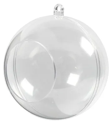Produktbild von Creativ Company 52139, Kugel-Weihnachtsschmuck, Acryl, Transparent, 5 Stück(e)