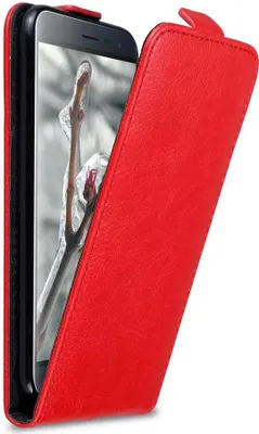 Produktbild von Cadorabo Hülle für Asus ZenFone 3 (5.2 Zoll) Schutz Hülle in Rot Flip Etui Handyhülle Case Cover