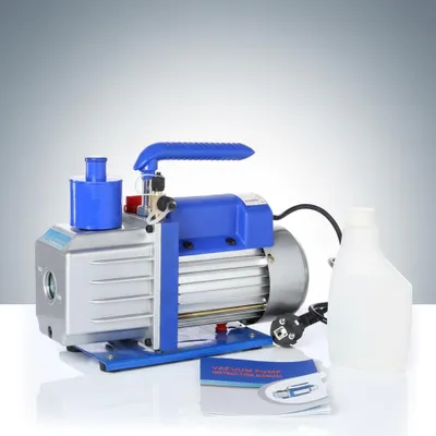 Produktbild von Unterdruckpumpe 127 L/min mit Vakuummeter & Ölfenster, 230 V für Klimaanlagen