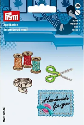 Obrázok produktu pre Nášivka 'Handmade for you', samolepiaca/nažehľovacia
