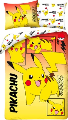 Immagine prodotto di Set di biancheria da letto Pokemon 2 pezzi 135x200 cm + cuscino 80x80 cm