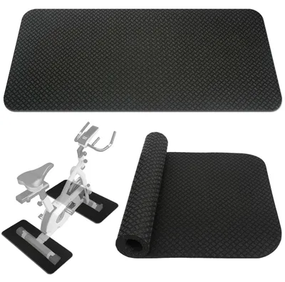 Image de Tapis de sol en silicone double face pour équipements de fitness, lot de 2