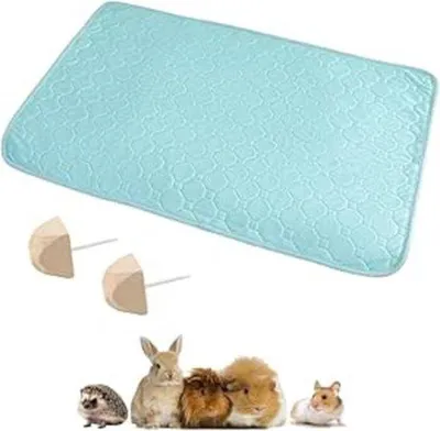 Produktbild von Famanu Kooivoering Waschbar 100x70 cm für Meerschweinchen und Kaninchen - Grau