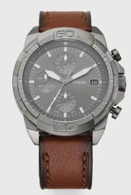 Produktbild von Fossil Bronson FS5855 Herrenchronograph Edelstahl grau braun Herrenuhr Herren