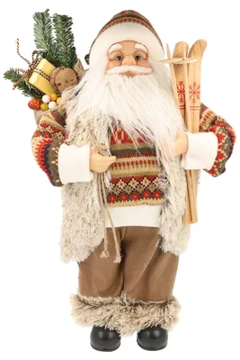 Produktbild von Weihnachtsmann Dekorfigur in Gold, goldener Santa Claus Weihnachtsdeko