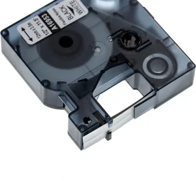 Produktbild von vhbw Schriftband-Kassette Ersatz für Dymo 16953, S0718040 für Etiketten-Drucker 3,5m x 12mm Schwarz auf Weiß, Flexibel