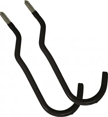 Produktbild von Dresco fahrradhaken 15 cm Stahl schwarz 2 Stück