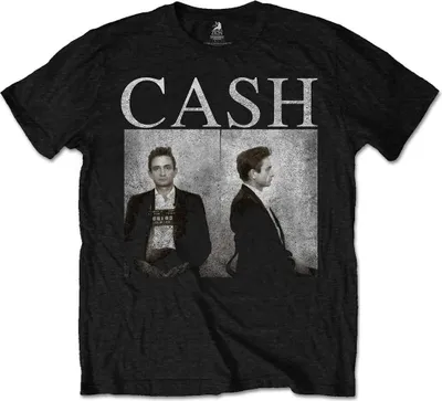 Produktbild von Johnny Cash - "Mug Shot" T-Shirt für Herren/Damen Uni RO2056 (XXL) (Schwarz)