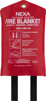Obrázek produktu pro FB-120 RM Hasicí deka Silikonová červená 120x120 cm