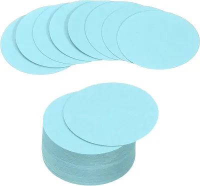 Productafbeelding van Cirkel Karton - Ronde Kaarten - Hobby Projecten - 250g Dik Karton - 75 cm Diameter - Lichtblauw