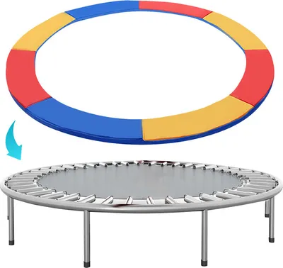 Produktbild von Jopassy Trampolin Randabdeckung Ø 305cm Bunt, Reißfest & UV-resistent, Ersatz Federabdeckung, Rahmenpolster, Schutzpolster für Gartentrampoline