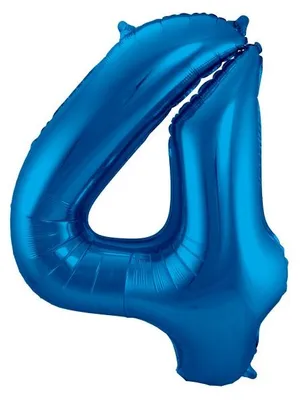Produktbild von Folat 63144, Spielzeugballon, Folie, Blau, Geburtstag, Anzahl, 860 mm