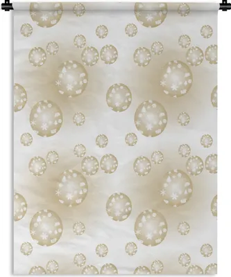 Produktbild von MuchoWow® Wandteppich Wandbehang Weihnachtskugeln - Winter - Weihnachten 60x80 cm Tapisserie Dekoration Wandtuch - Decke - Wandtücher - Wohne