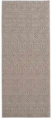 Produktbild von Kurzflor Teppich Einfarbig Wohnzimmer Schlafzimmer Kinderzimmer Beige 80x250 cm Rechteckig