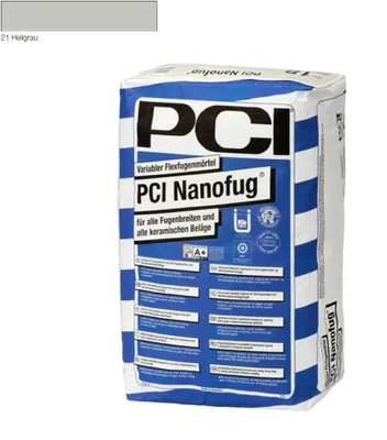 Produktbild von PCI Nanofug variabler Flexfugenmörtel 15 kg-Sack Nr. 21 hellgrau