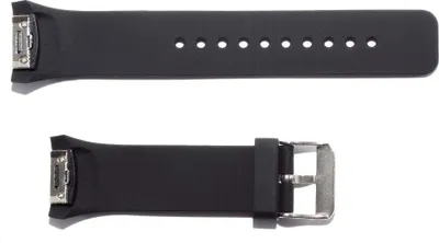 Produktbild von vhbw Ersatz L Armband kompatibel mit Samsung Galaxy Gear S2, SM-R720 Smart Watch Fitnessuhr, Smartwatch - 12,5cm + 8,5 cm Silikon schwarz