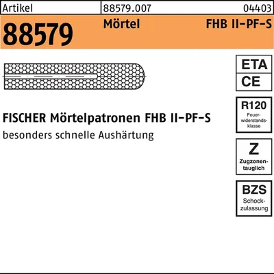 Produktbild von fischer Mörtelpatrone R 88579 FHBII-PF 12x 75 f.FHB-S