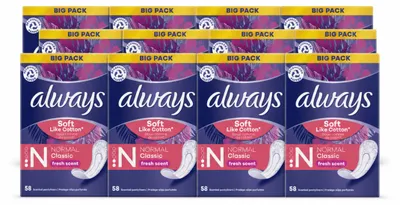 Produktbild von 12 x Always Discreet Fresh Inlegkruisjes Normal - Vorteilspackung - 12 Stücke