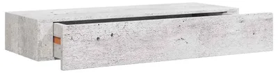 Obrázek produktu pro vidaXL Nástěnná police se zásuvkou betonová šedá 60x23,5x10 cm MDF