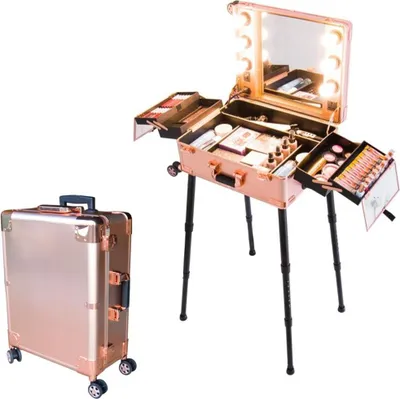 Immagine prodotto di STAR Beauty case trolley postazione per trucco make up truccatore estetica ORO