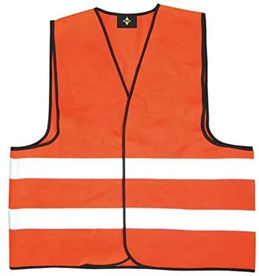 Productafbeelding van Veiligheidshesje M met reflecterende strepen in Oranje