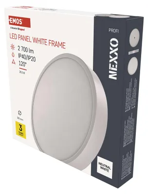 LED přisazené svítidlo NEXXO, kruhové, bílé, 28,5W, neutrální bílá