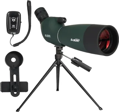 Zdjęcie produktu dla Luneta Svbony SV28PLUS, luneta monokularowa, 25-75×70 mm z bezprzewodowym kontrolerem, obiektyw BAK4 A5 FMC, do obserwacji ptaków i łucznictwa