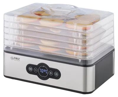 Immagine prodotto di TZS First Austria - Essiccatore Macchina 240W, essiccatore per verdura e frutta con regolatore di temperatura, acciaio inox