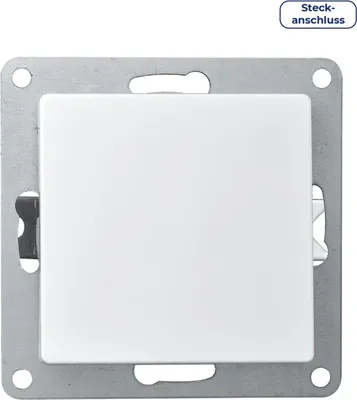 Produktbild von Wechselschalter McPower "Cup", 250V/10A, UP, Klemmanschluss, weiß, poliert / Hochglanz