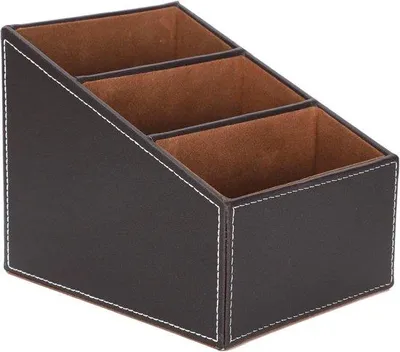 Image de Organiseur en plastique pour cartes de visite et stylos - Accessoires de bureau pour le télétravail