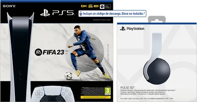Sony PlayStation 5 PS5 Digital Edition Konsole inkl. FIFA 23 + Sony Pulse 3D Headset