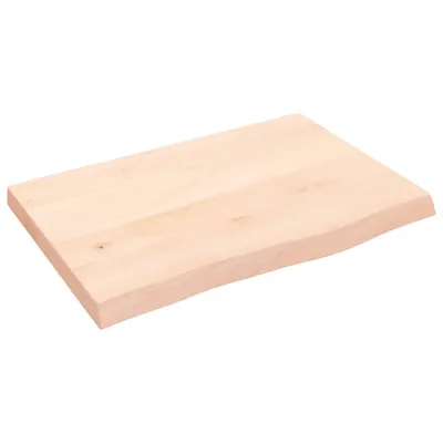 Produktbild von Wandregal 60x40x(2-4) cm Massivholz Eiche Unbehandelt