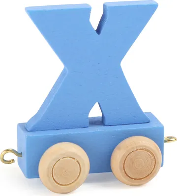 Produktbild von Small Foot Design 10374 'Buchstabenzug bunt' Holz Buchstabe X, blau (1 Stück)