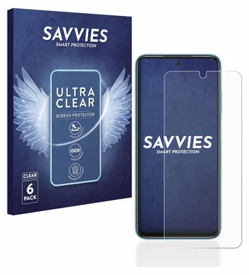 A product shot of a box of screen protectors and a screen protector on a phone.
