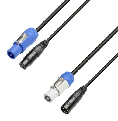 Produktbild von Adam Hall 8101 PSDT 0150 Power DMX Kombikabel 1.5m