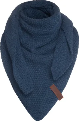 Produktbild von Knit Factory Coco Dreiecksschal Junior - Jeans - 140x60 cm