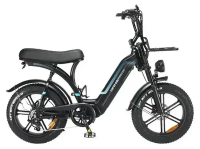 Produktbild von Elektrisches Fatbike Q8, 20 Zoll, Schwarz, 250W Motor, 20Ah Akku, Shimano 7-Gang