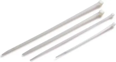 Produktbild von Kabelbinder Maße 200x4,8mm weiß TRANSPAK