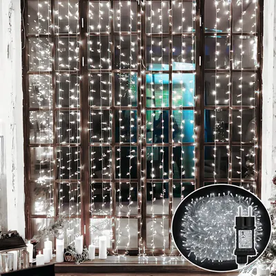 Zdjęcie produktu dla Jiubiaz 10m wróżki LED lampki choinkowe wodoodporne oświetlenie świetlne, ColdWhite