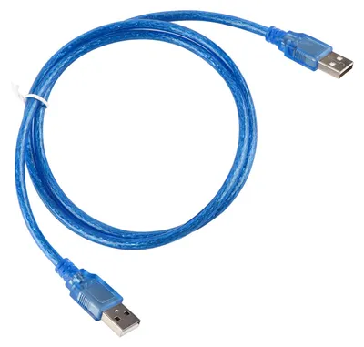 Image de Câble USB 2.0 haute vitesse et stable, mâle-mâle, 24/28 AWG, pour recharge, transfert de données et stockage, 1 m