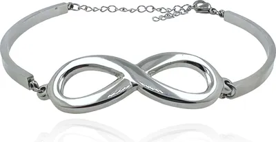Produktbild von MARTIN1985 Infinity Armband 316L Chirurgenstahl Unendlichkeit Karabinerverschluss Damen mit Geschenkverpackung