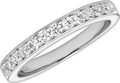 Produktbild von Wunderschöner 925 Sterling Silber Damen - Ring mit Zirkonia, 58 (18.5); TRS27912RSQ